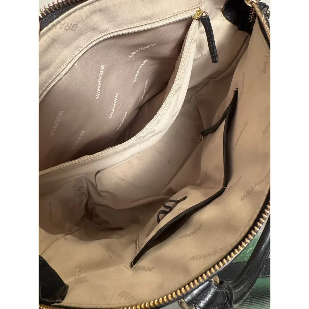 Brahmin Duxbury Satchel Large Croc Embossed Purse